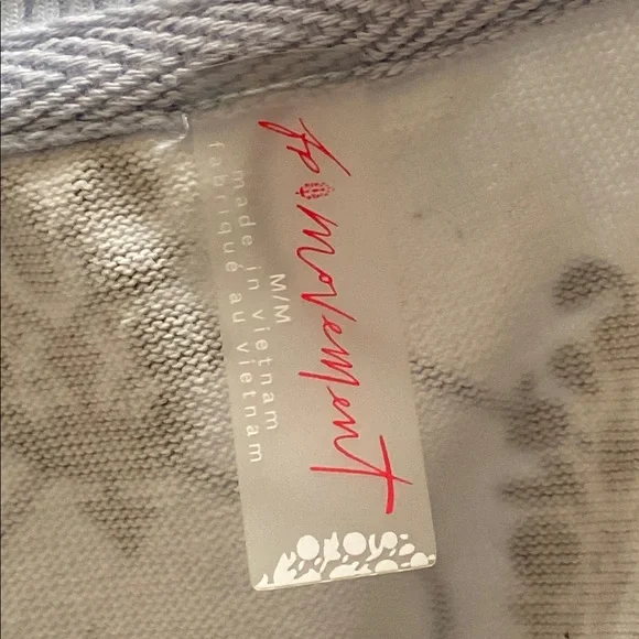 Free People Movement “Post Up Logo Layer” Size Medium Oversized Pullover Sporty - Picture 8 of 11